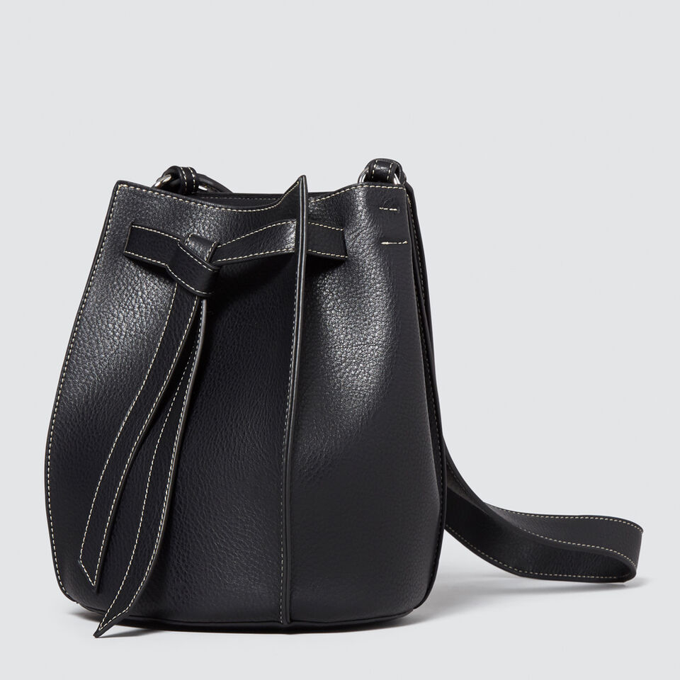 Knot Closure Bucket Bag  