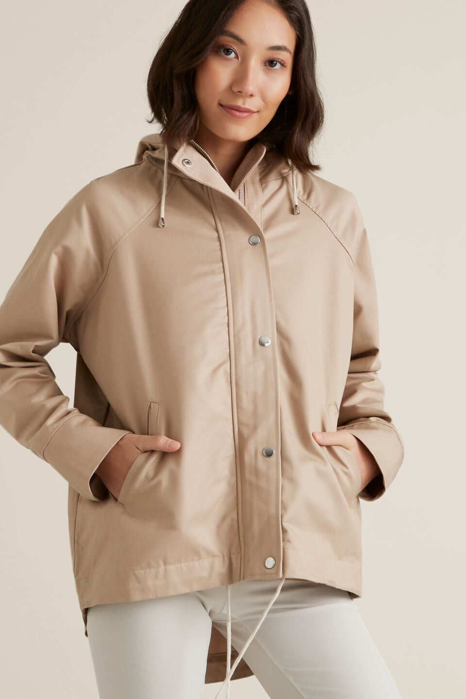 Soft Cropped Parka  