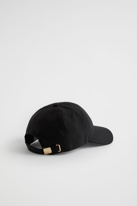 Fabric Relaxed Cap  Black  hi-res