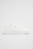 Basic Canvas Lace Up Sneaker  White  hi-res