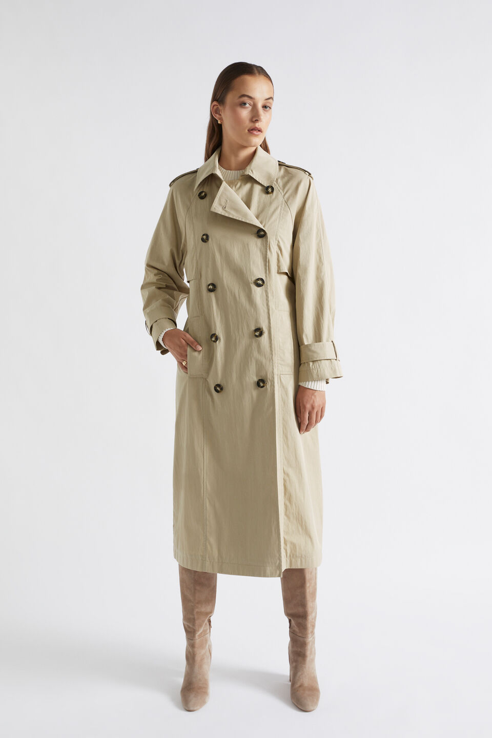 Trench Coat  Cool Sand