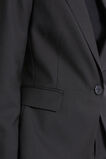 Wool Blend Tailored Blazer  Black  hi-res