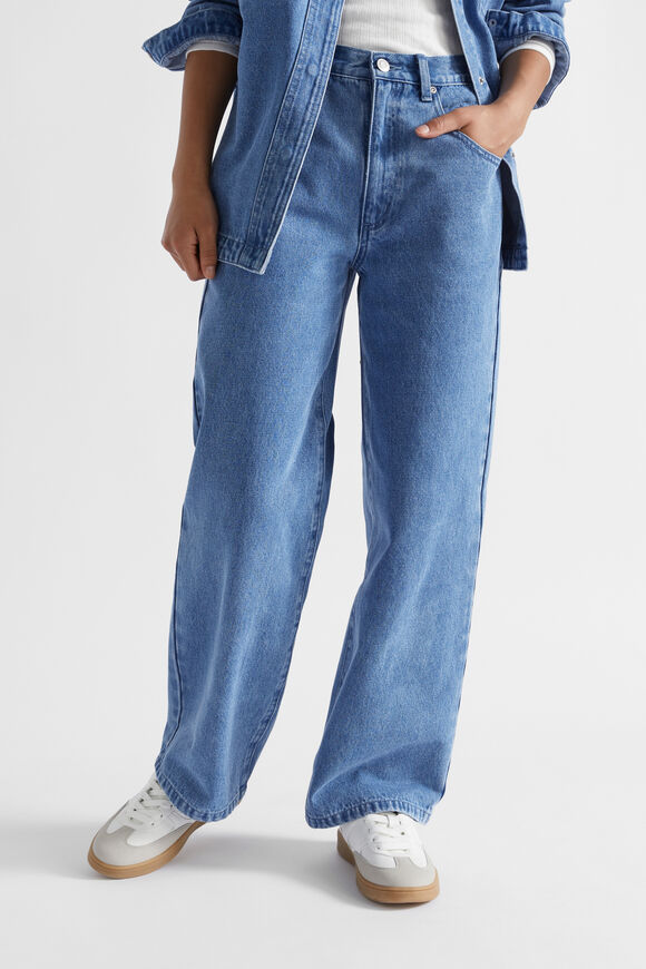 Straight Leg Jean  Mid Blue  hi-res