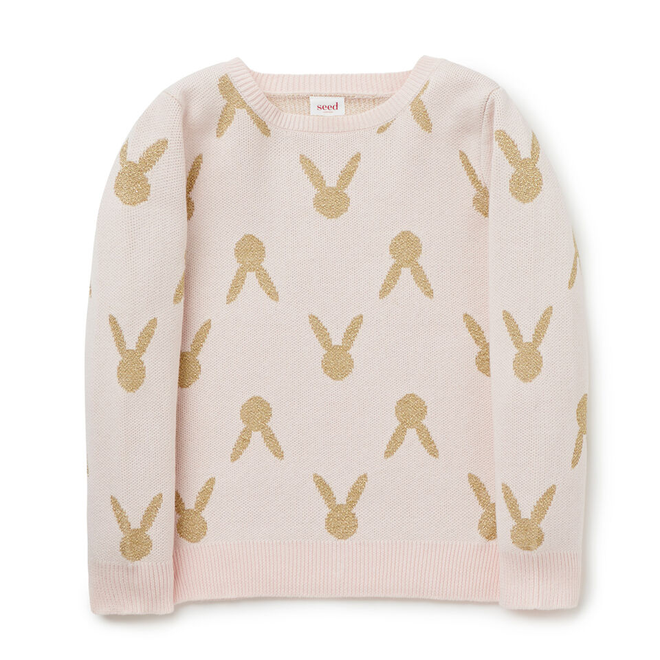 Lurex Bunny Sweater  