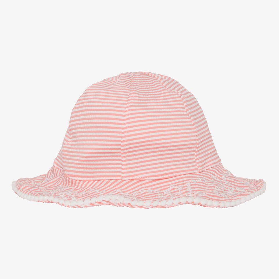 Seersucker Swim Hat  