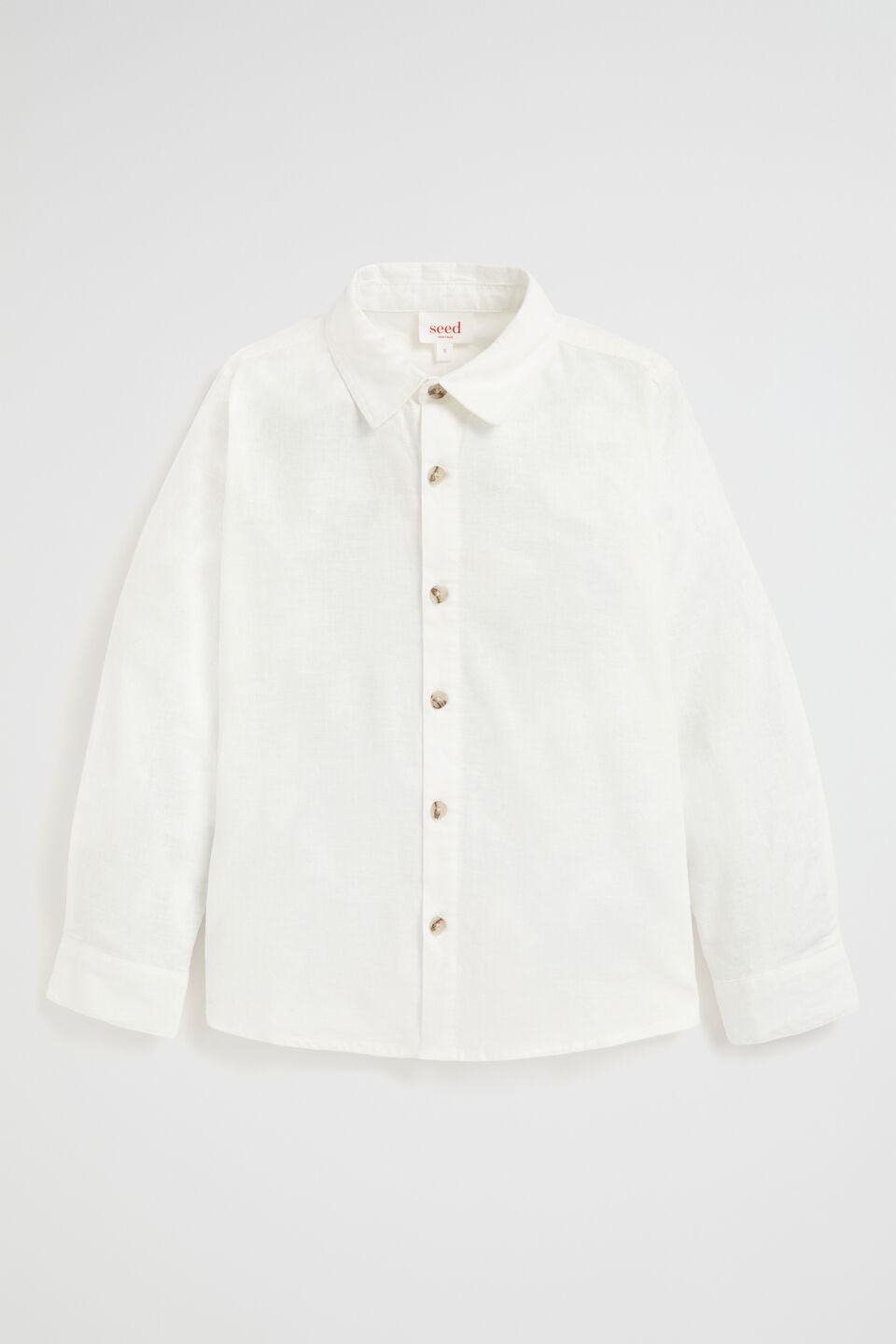 Core Linen Shirt  Vintage White