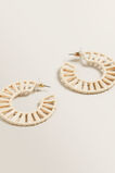 Raffia Hoops  Natural  hi-res