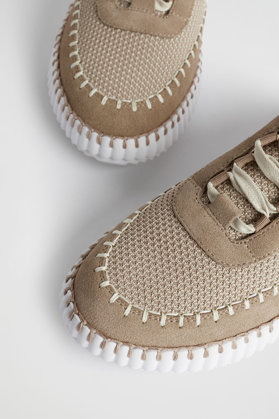 Brielle Knit Sneaker  Natural