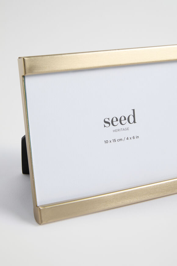 Monte Small Photo Frame  Brushed Gold  hi-res