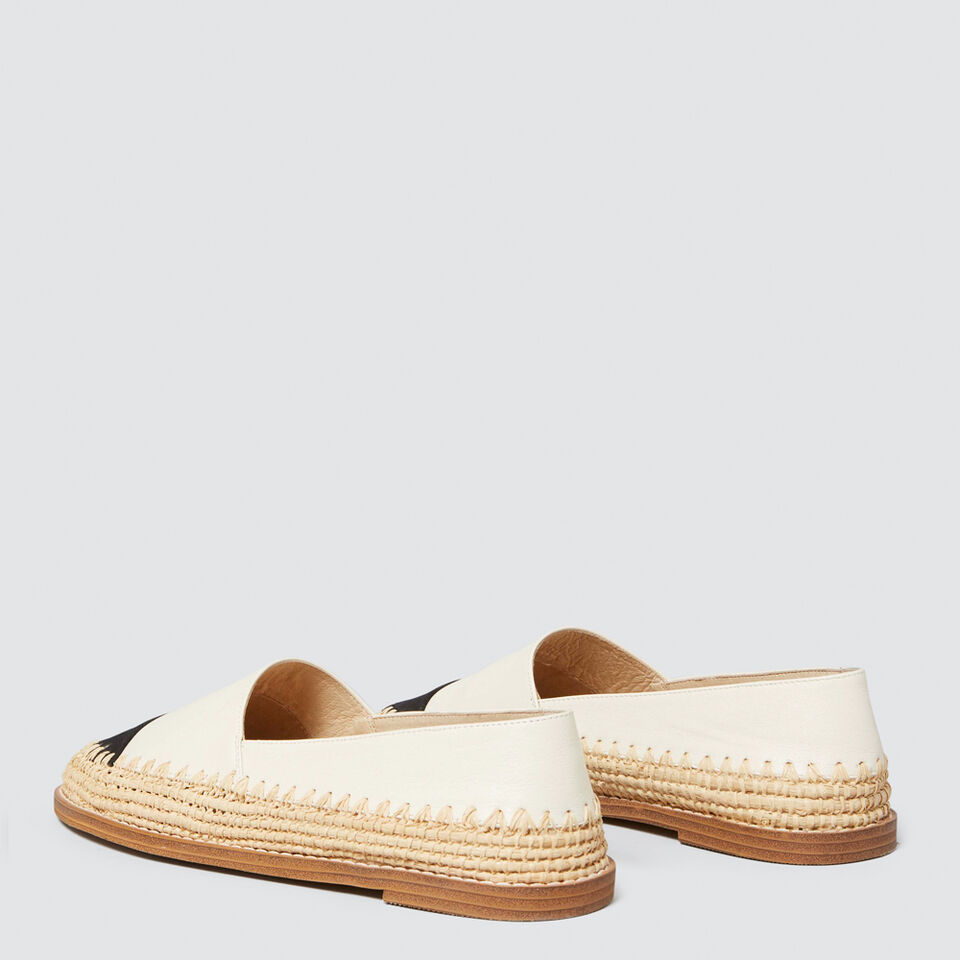 Elle Leather Flat  