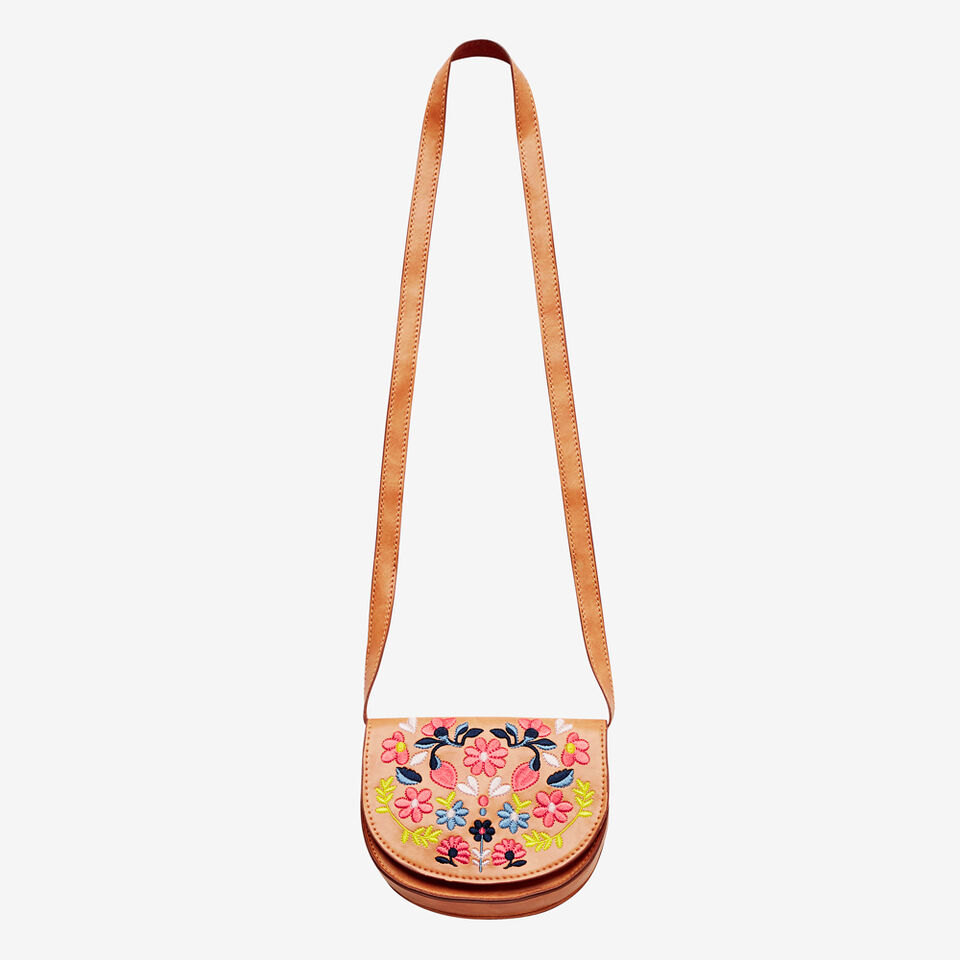 Embroidered Saddle Bag  