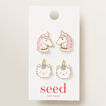 Caticorn Clip On Earrings    hi-res