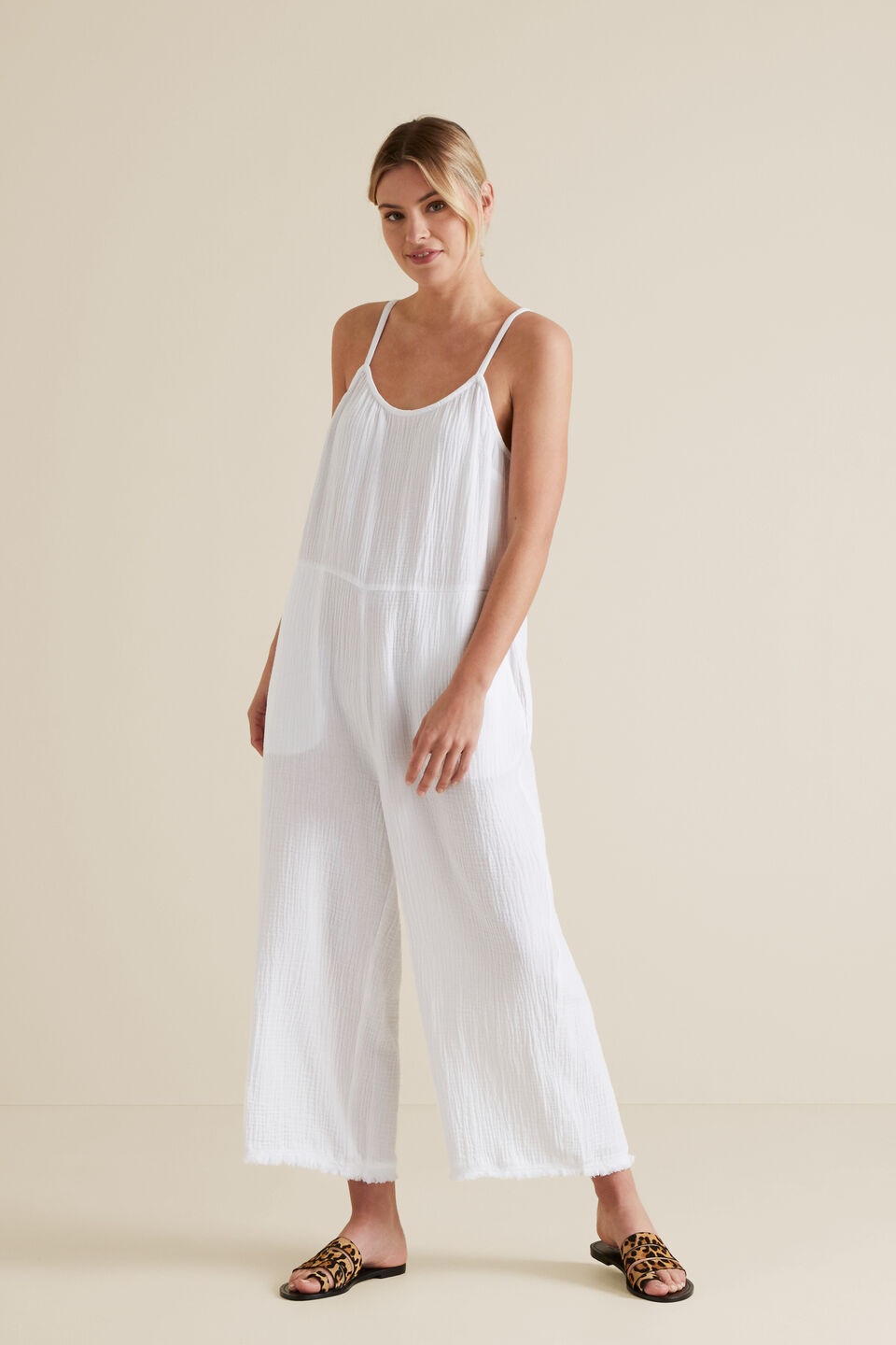 Cheesecloth Jumpsuit  