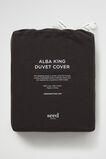 Alba King Duvet Cover  Charcoal  hi-res