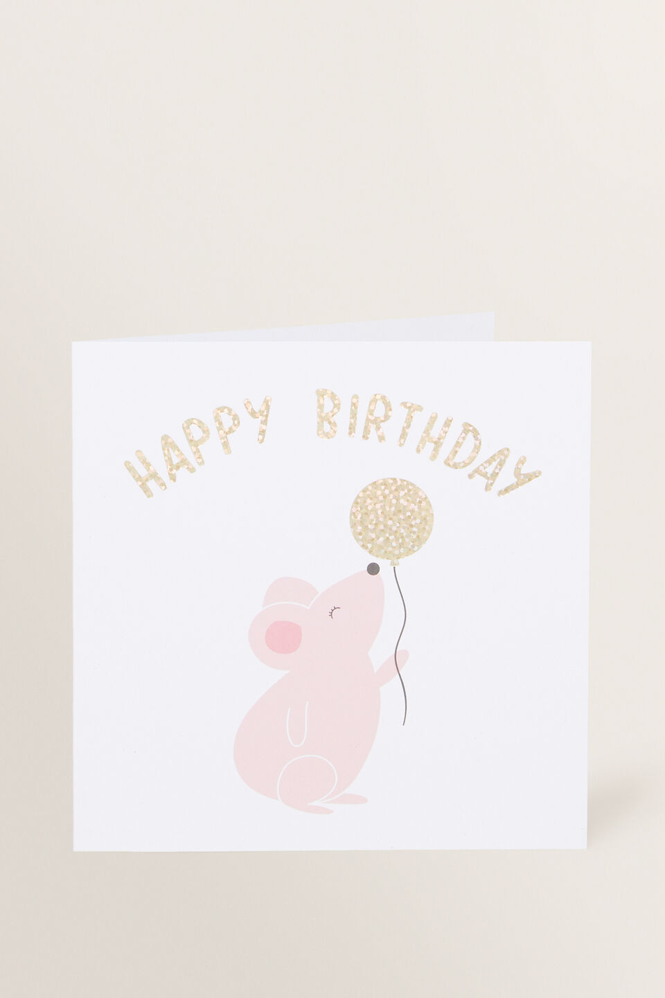 Large Happy Birthday Mouse Card  