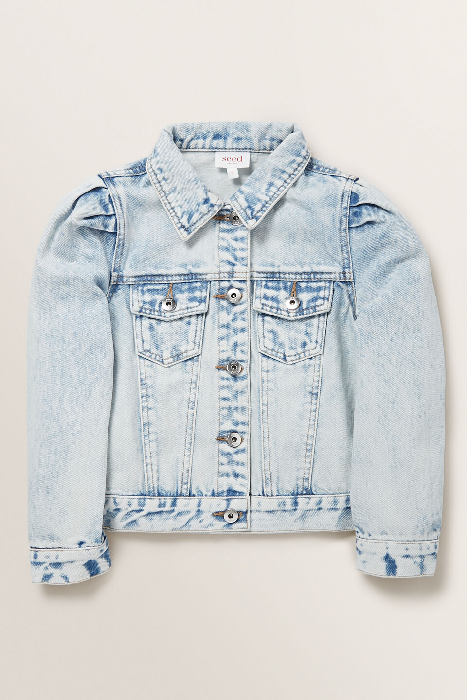 Pleat Denim Jacket  