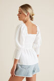 Shirred Blouson Top    hi-res