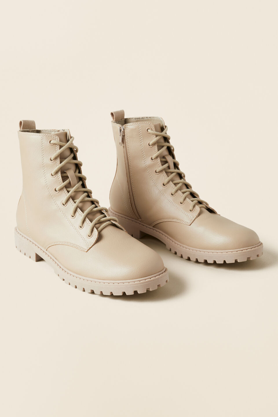 Lace Up Hiking Boot  Neutral