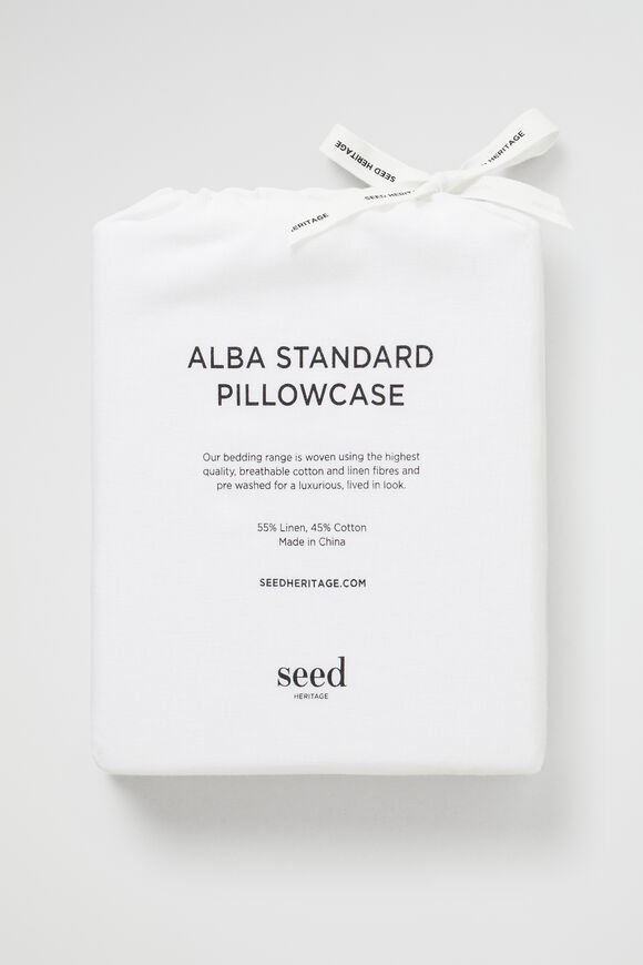 Alba Standard Pillowcase  White  hi-res