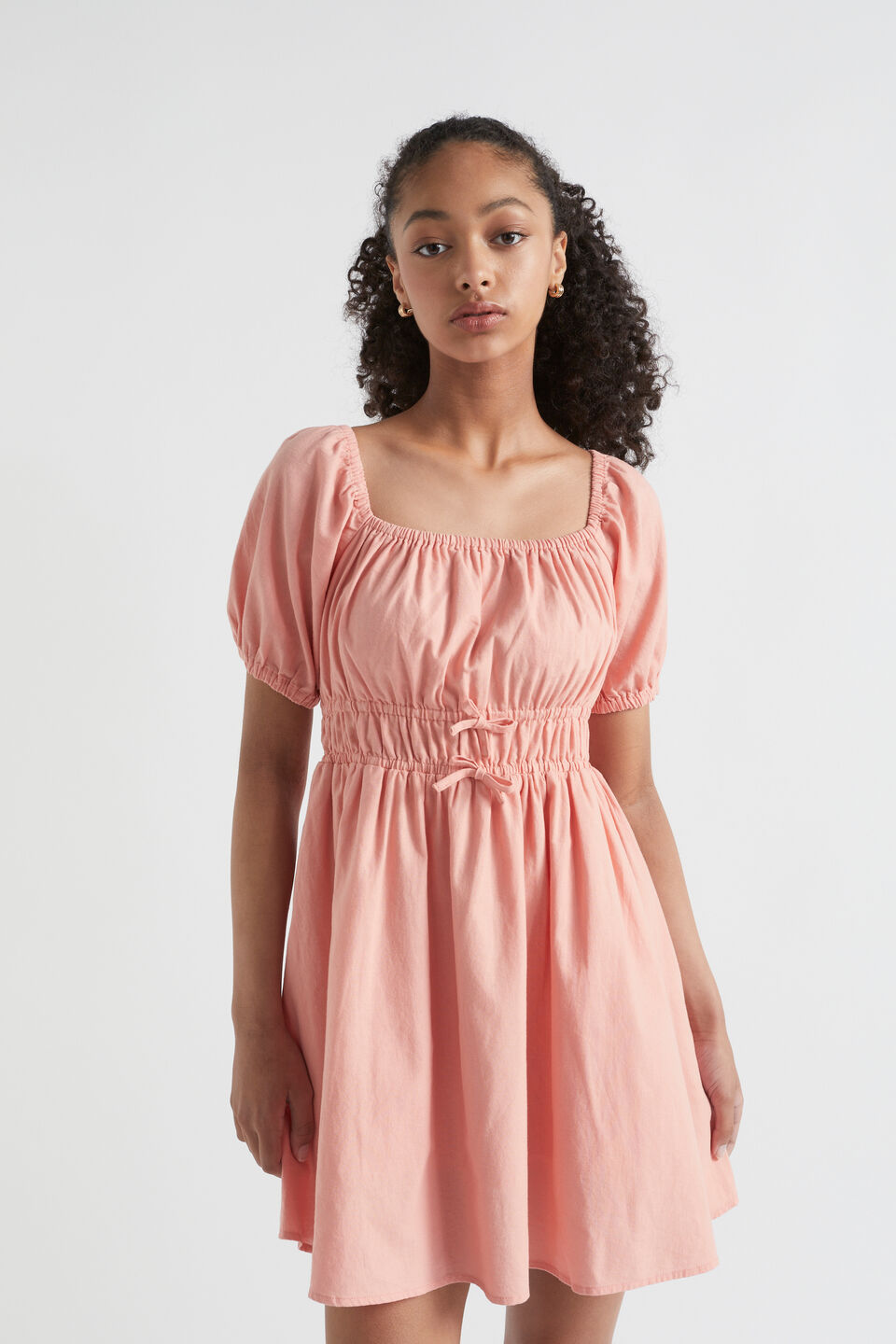 Linen Dress  Papaya