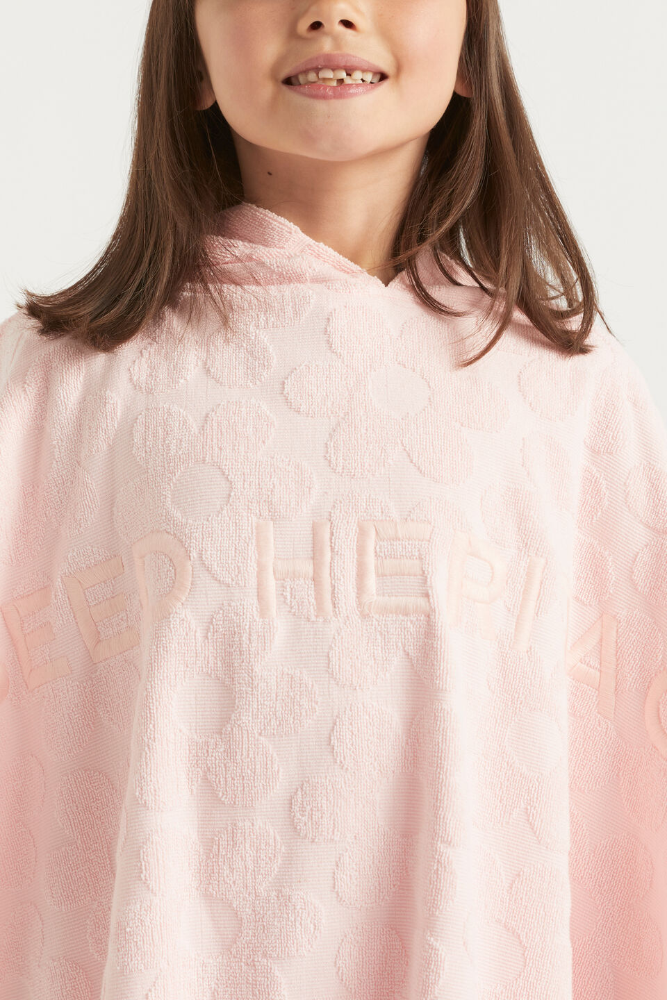 Daisy Terry Poncho  Dusty Rose