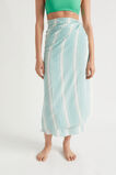 Textured Stripe Sarong  Deep Teal Stripe  hi-res