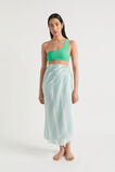 Textured Stripe Sarong  Deep Teal Stripe  hi-res