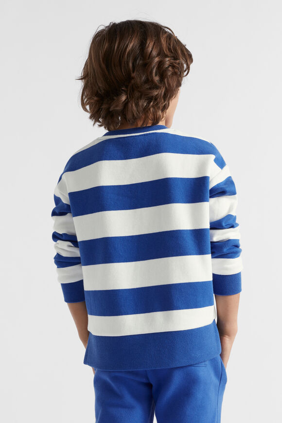 Core Logo Sweat  Cobalt Stripe  hi-res