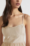 Corseted Midi Dress  Sheer Beige  hi-res