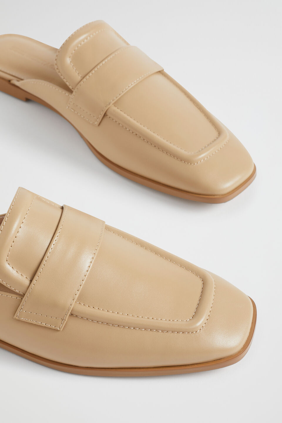 Francis Loafer Mule  Beige