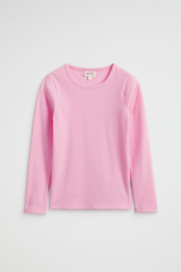 Core Rib Tee  Candy Pink  hi-res