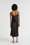 Satin Slip Dress  Black  hi-res