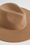 Wide Brim Wool Fedora  Deep Brass  hi-res