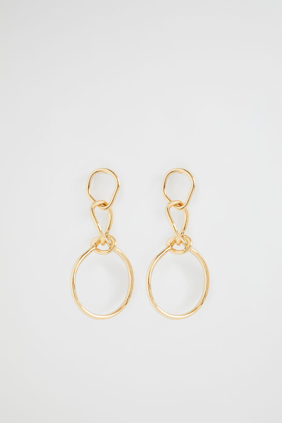 Loop Knot Earring  Gold  hi-res