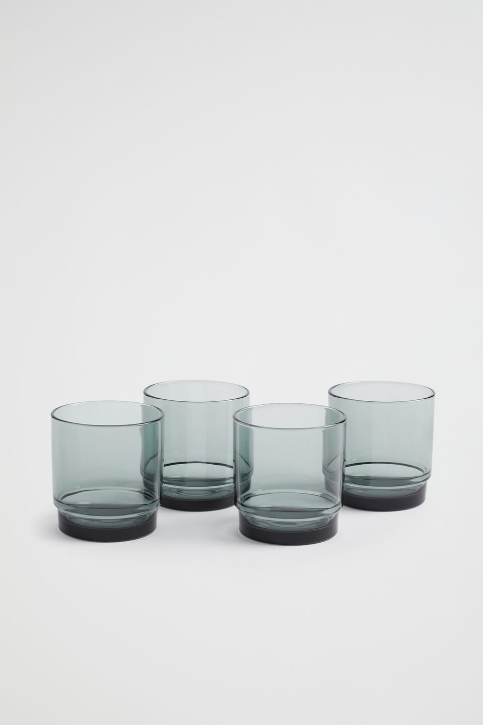 Haim Glasses Set of 4  Smoke