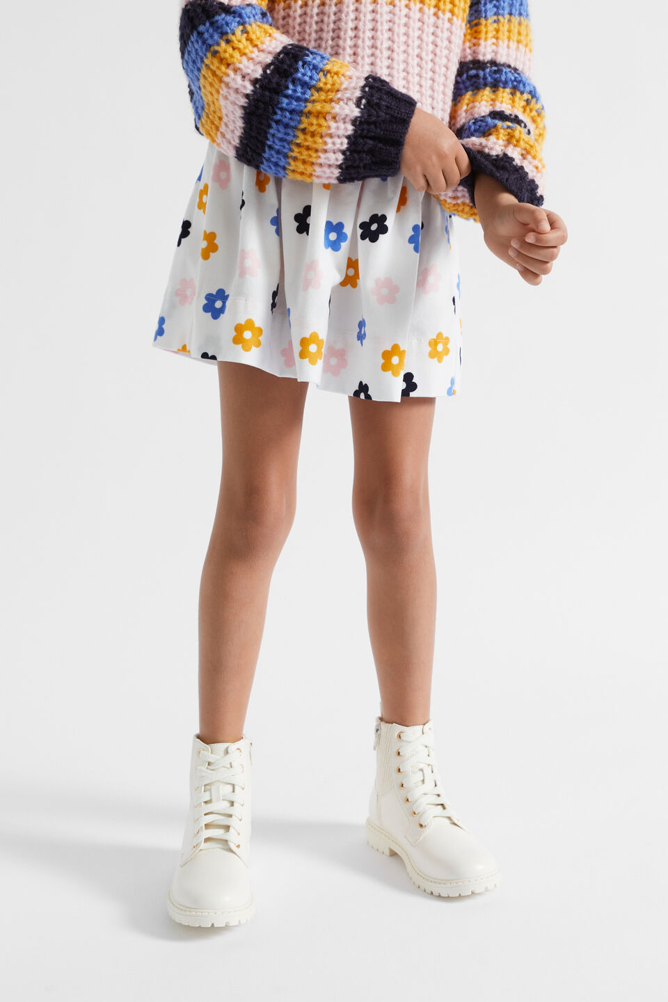 Daisy Cord Skirt  Canvas