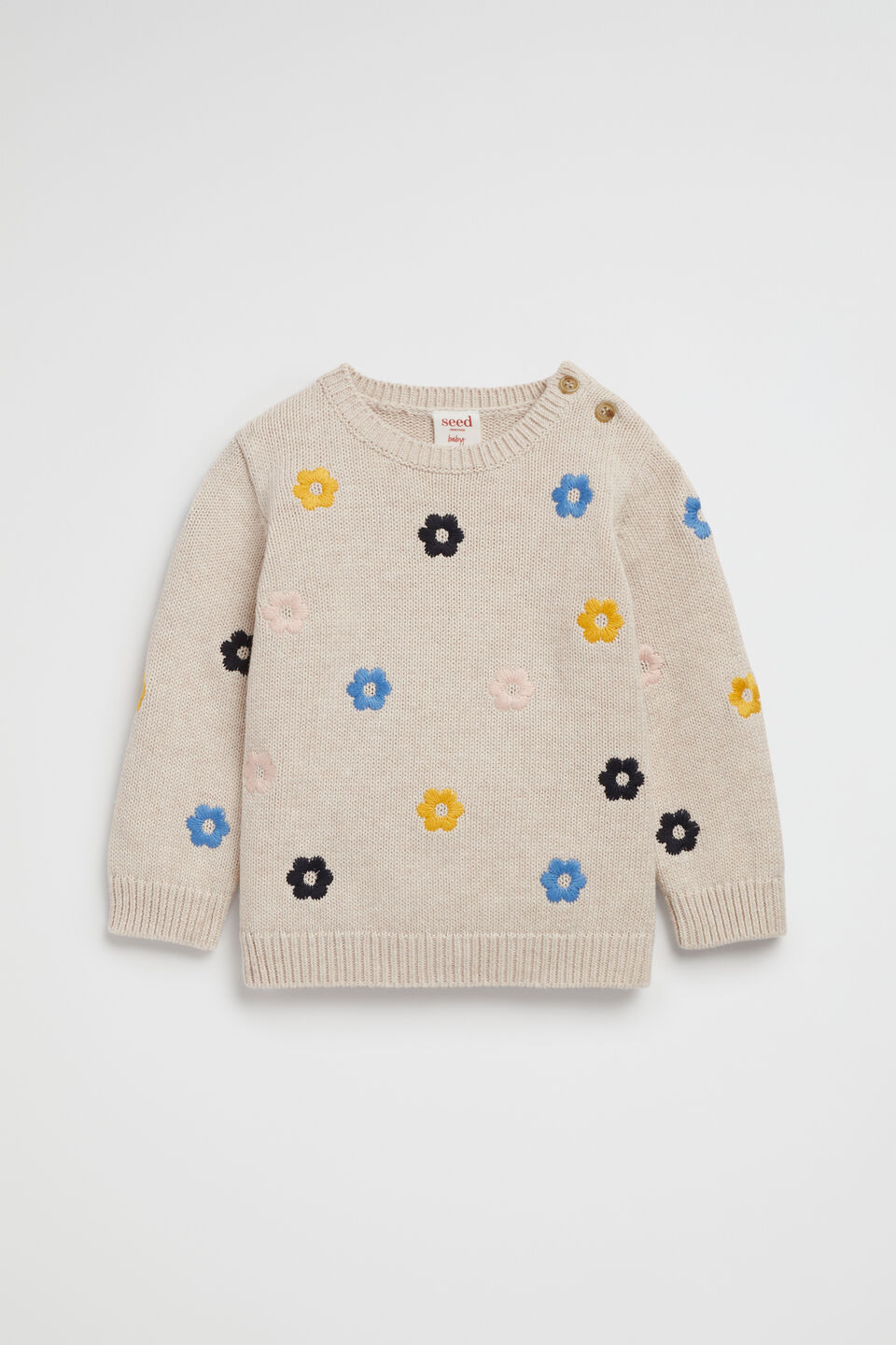 Daisy Knit  Oat Marle