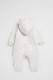 Cosy Quilted Zipsuit  Snow Marle  hi-res