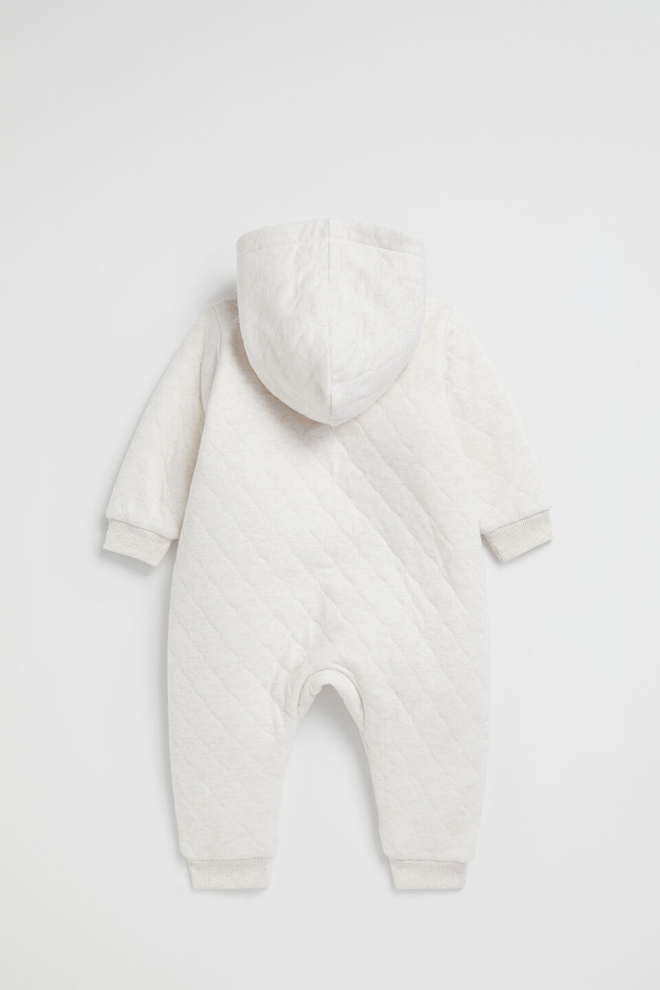 Cosy Quilted Zipsuit  Snow Marle