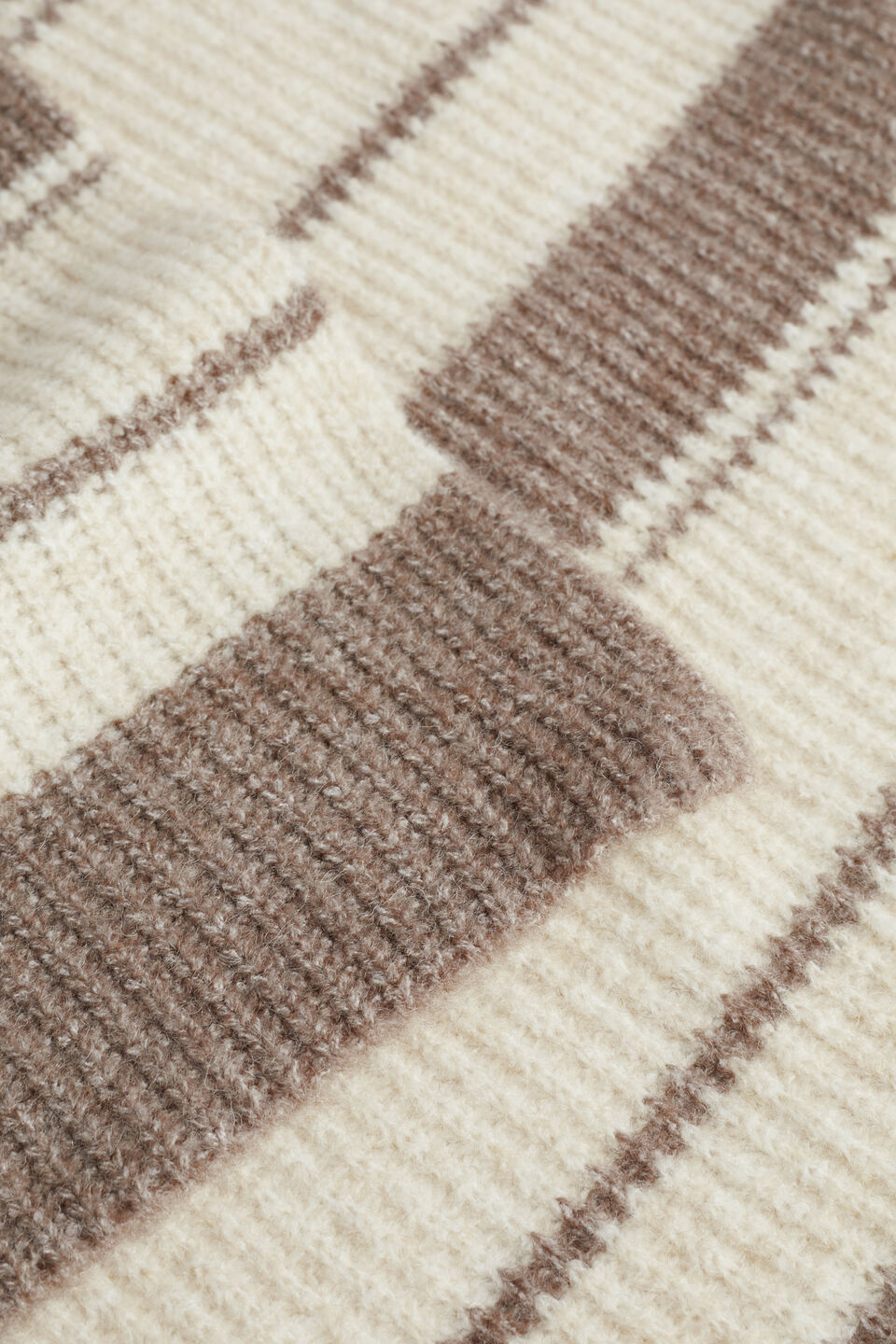 Contrast Stripe Knit Scarf  Hazel Multi
