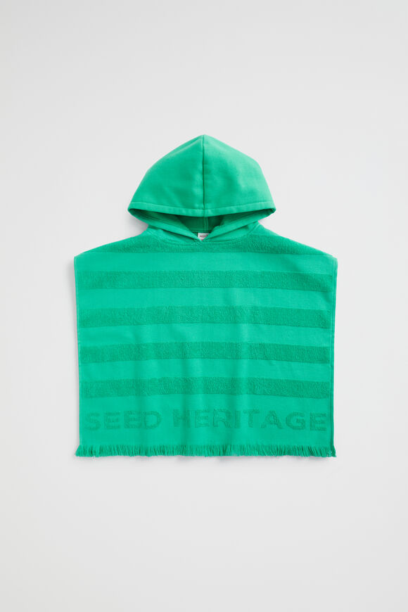 Heritage Terry Poncho  Jade Green  hi-res