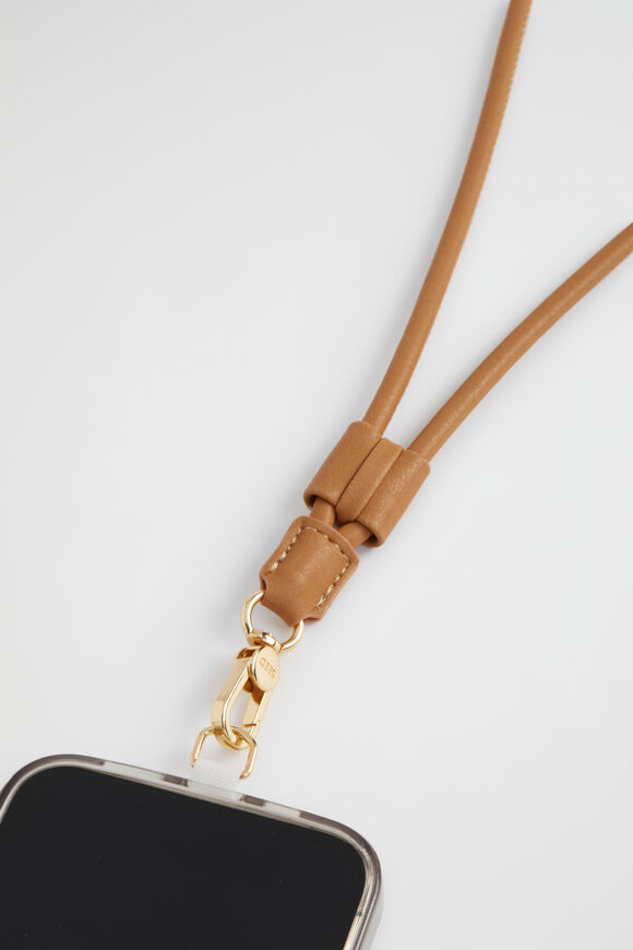 Tubular Phone Strap  Caramel  hi-res