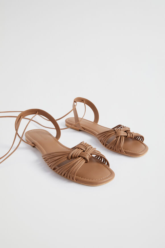 Evie Flat Sandal  Caramel  hi-res