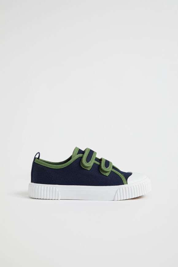 Contrast Trim Sneaker  Navy  hi-res