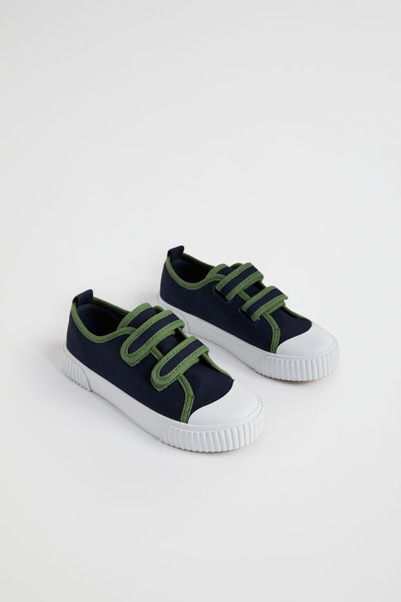 Contrast Trim Sneaker  Navy  hi-res