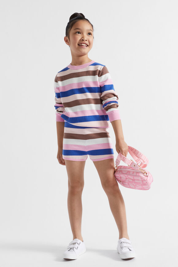 Stripe Knit  Candy Pink  hi-res