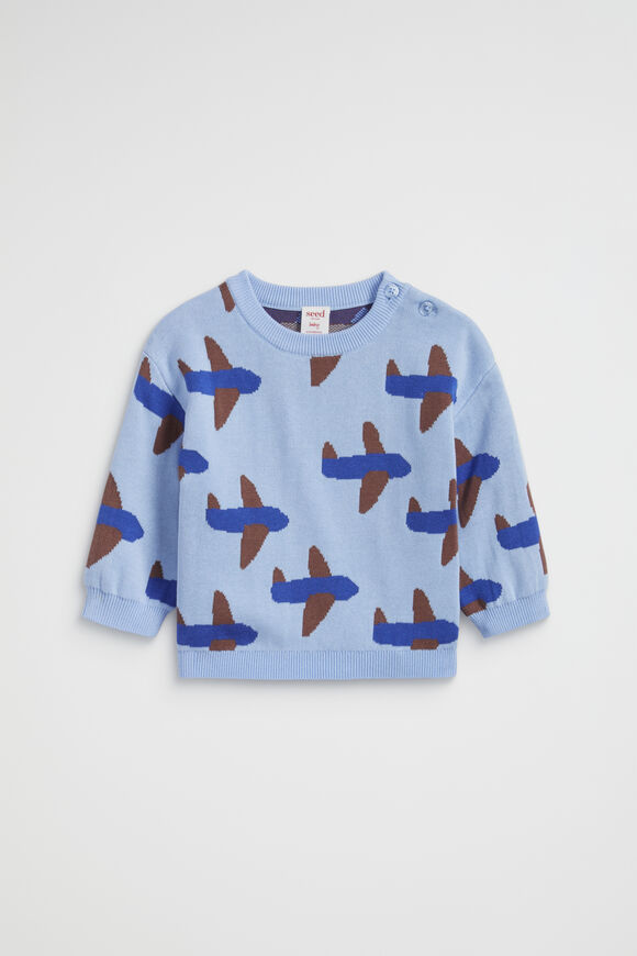 Planes Crew Knit  Blue Jay  hi-res