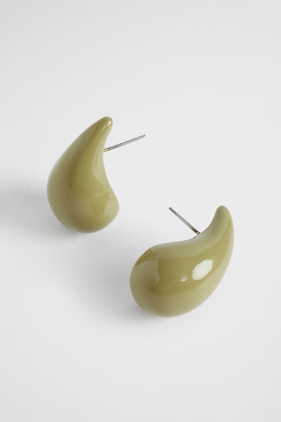 Enamel Drop Earring  Pistachio  hi-res