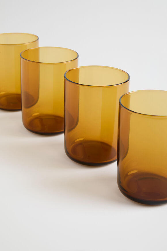 Nola Tumbler Set of 4  Amber  hi-res