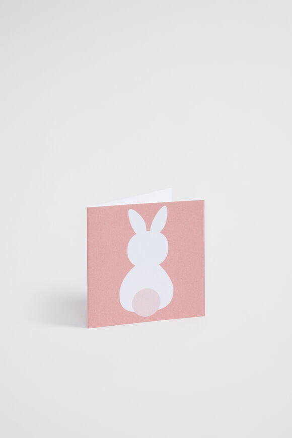 Small Bunny Card  Peach  hi-res
